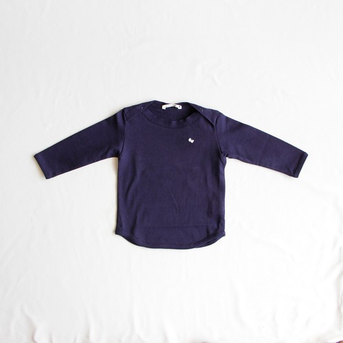 《mina perhonen》zutto 長袖カットソー / navy / 110cm