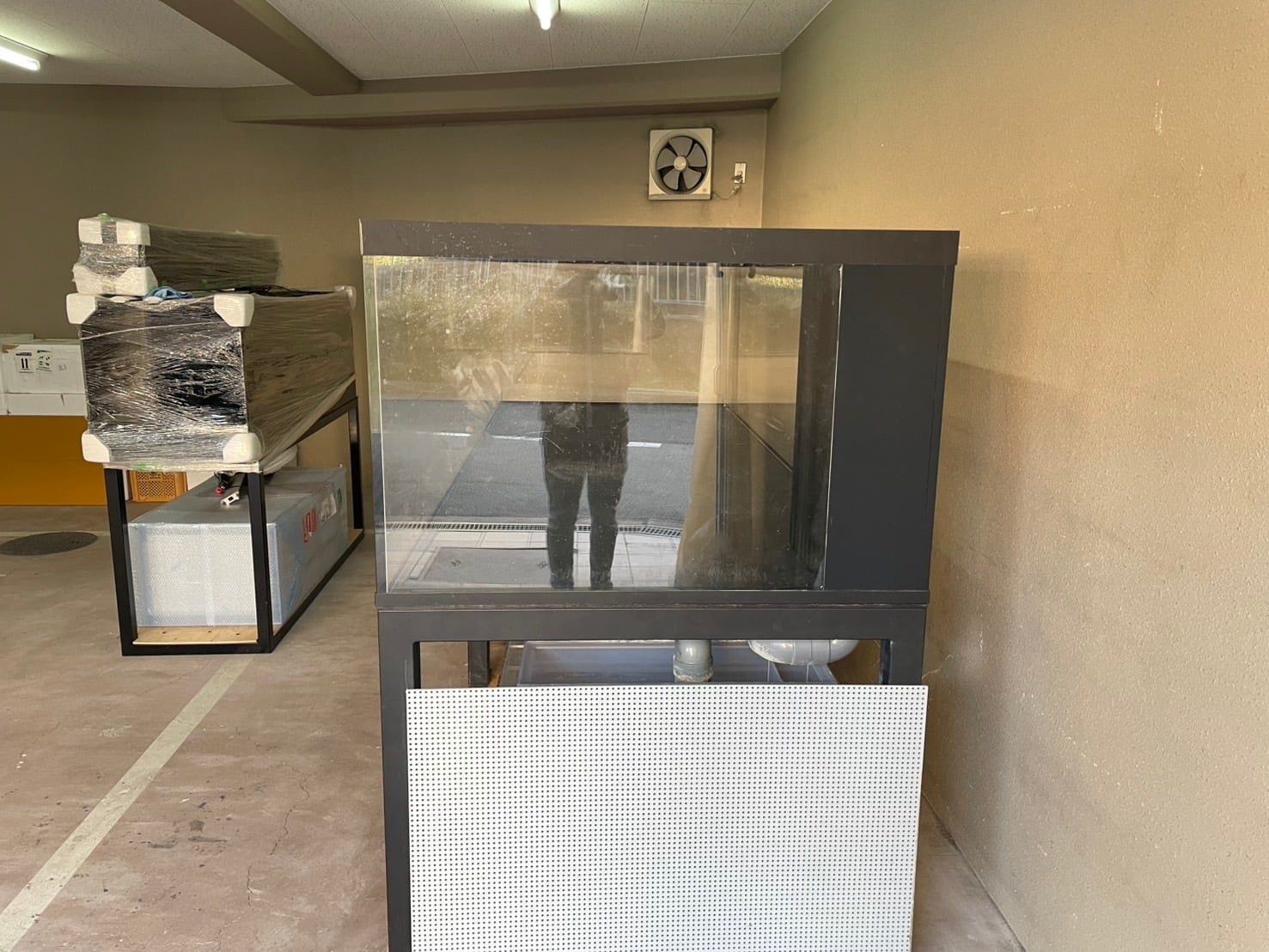 中古水槽 3000✖️1200✖️800 オーバーフロー水槽セット カンテツ