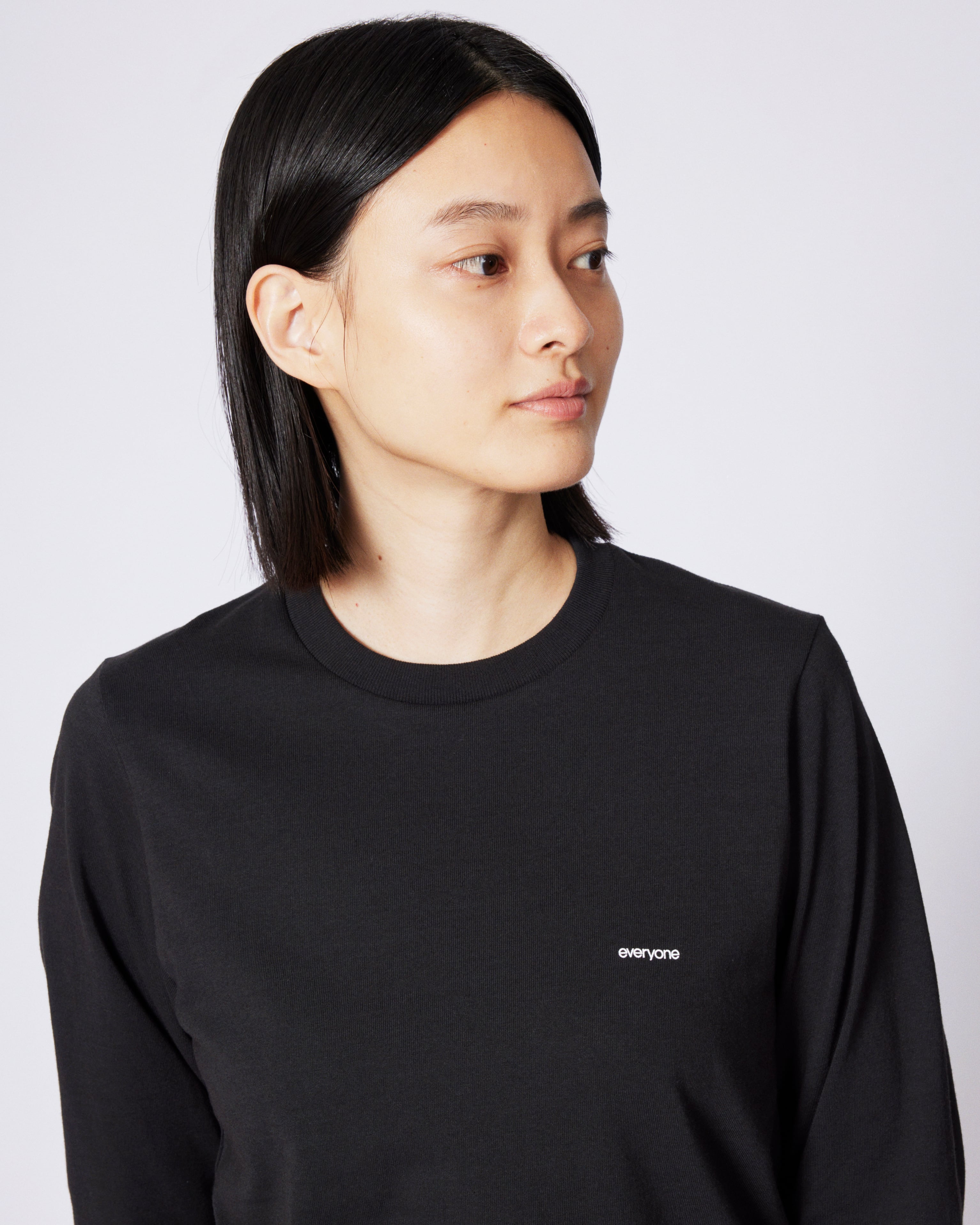 everyone original logo american cotton long sleeve tee petit