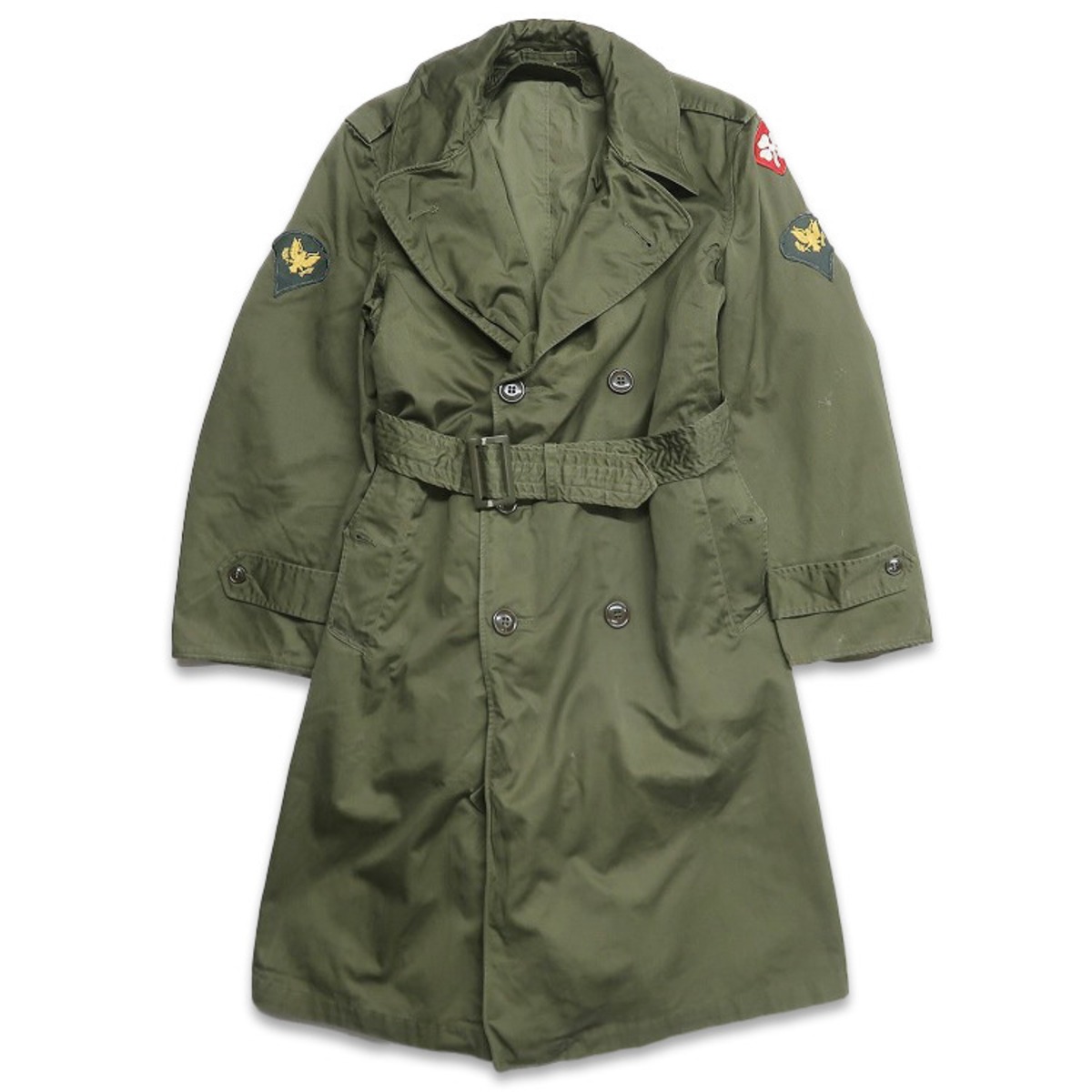 古着 50年代 US.ARMY M-1950 オーバーコート ミリタリー カーキ 米軍 