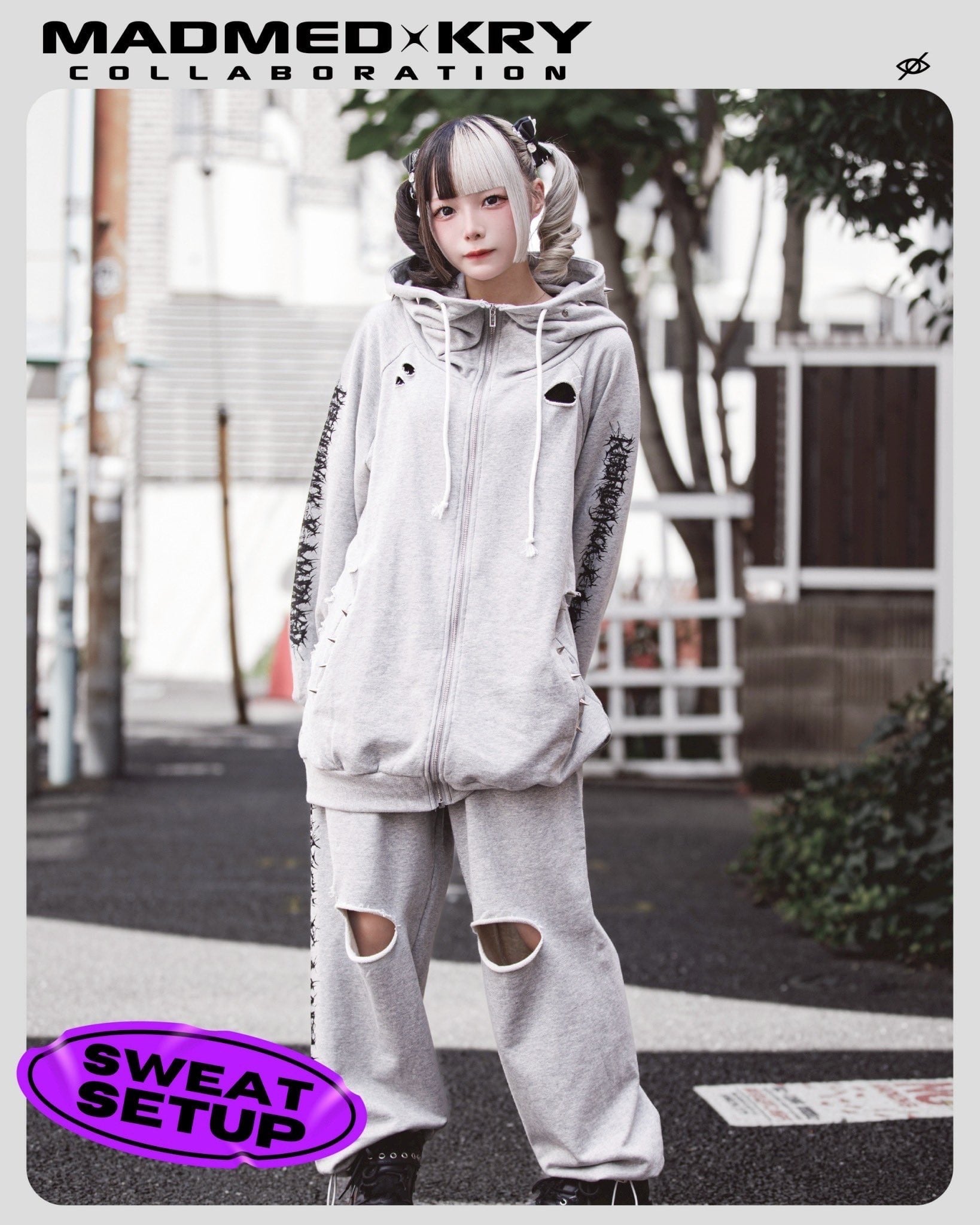 MADMED × KRYコラボSETUP グレー | MAD'S iNKオフィシャルオンラインストア