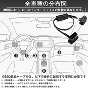 OBD2 スイッチ付き延長コード 16ピン 延長ケーブル 1本セット 車両診断 超薄型 取り回しを簡単に ケーブルの延長/電源の追加や切り替え フラット型 アダプタ コネクタ ブラック（長さ60cm）