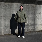 山内(ヤマウチ)超高密度シールドコットンクロス・セミダブルジップジャケット