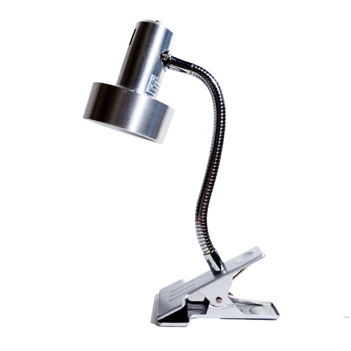 Silver clip-on light