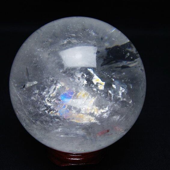 水晶 丸玉 69mm スフィア 置物 水晶玉 一点物 151-8981
