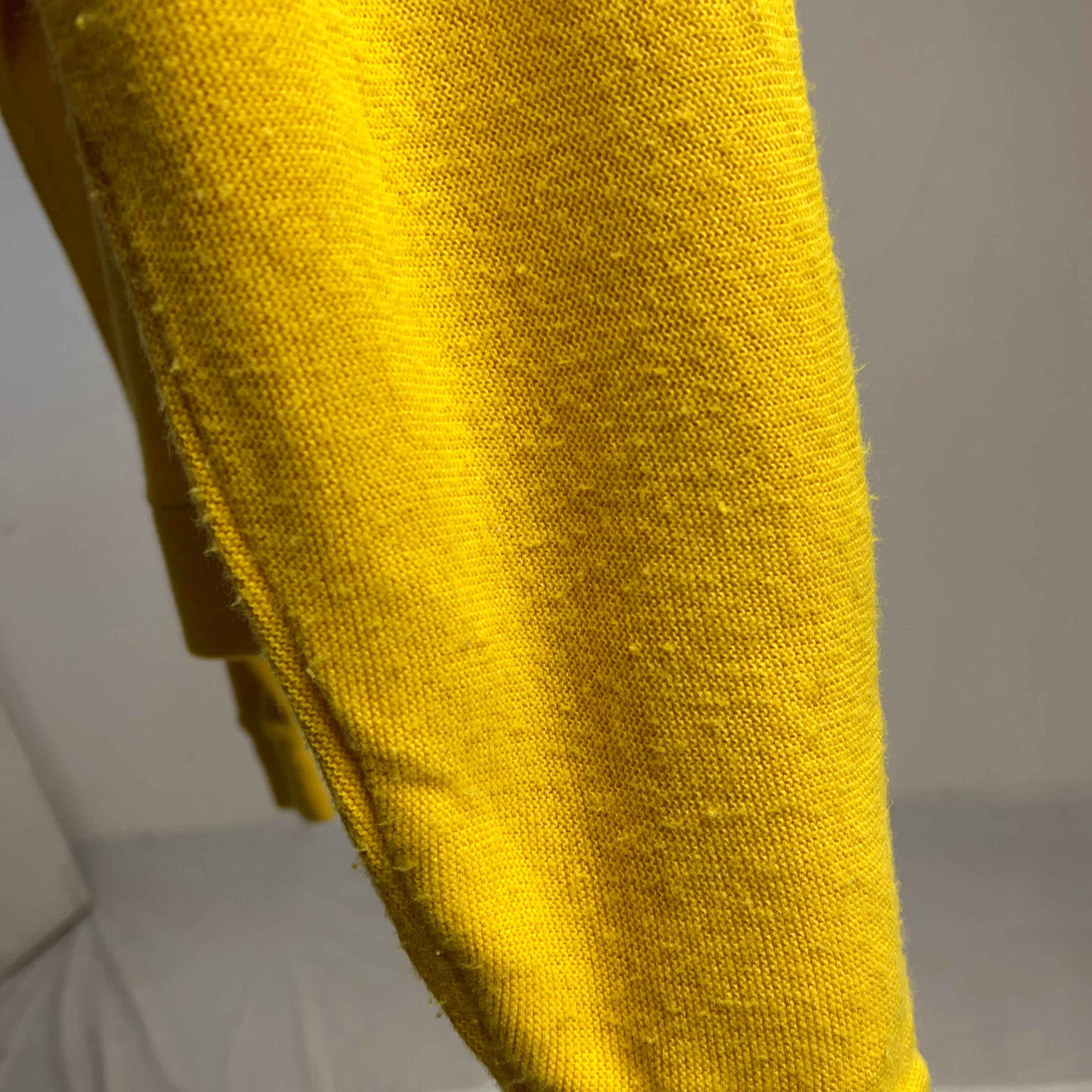 70's SEARS Knit Cardigan Yellow SIZE L 70年代 シアーズ 70's SEARS Knit Cardigan Yellow SIZE L 70年代 シアーズ