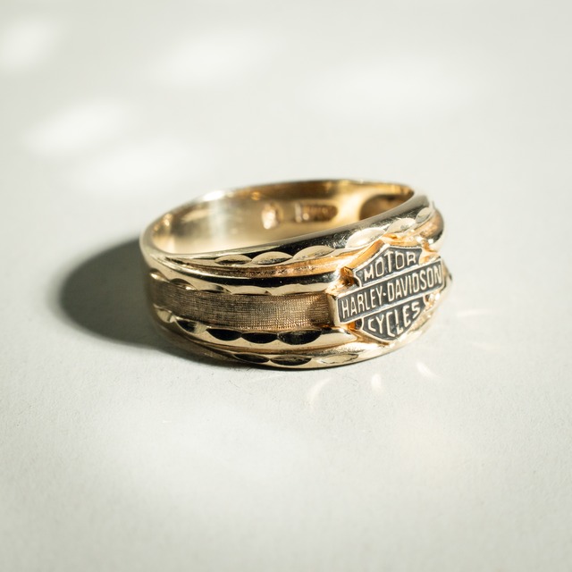 Official Harley Davidson Vintage Gold Ring