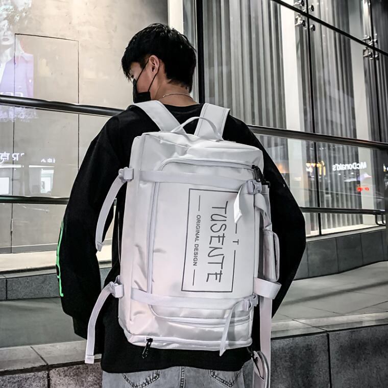 PAN AM 旅行用2wayバッグ、旅行かばん、街歩きリュック/ホワイト bg