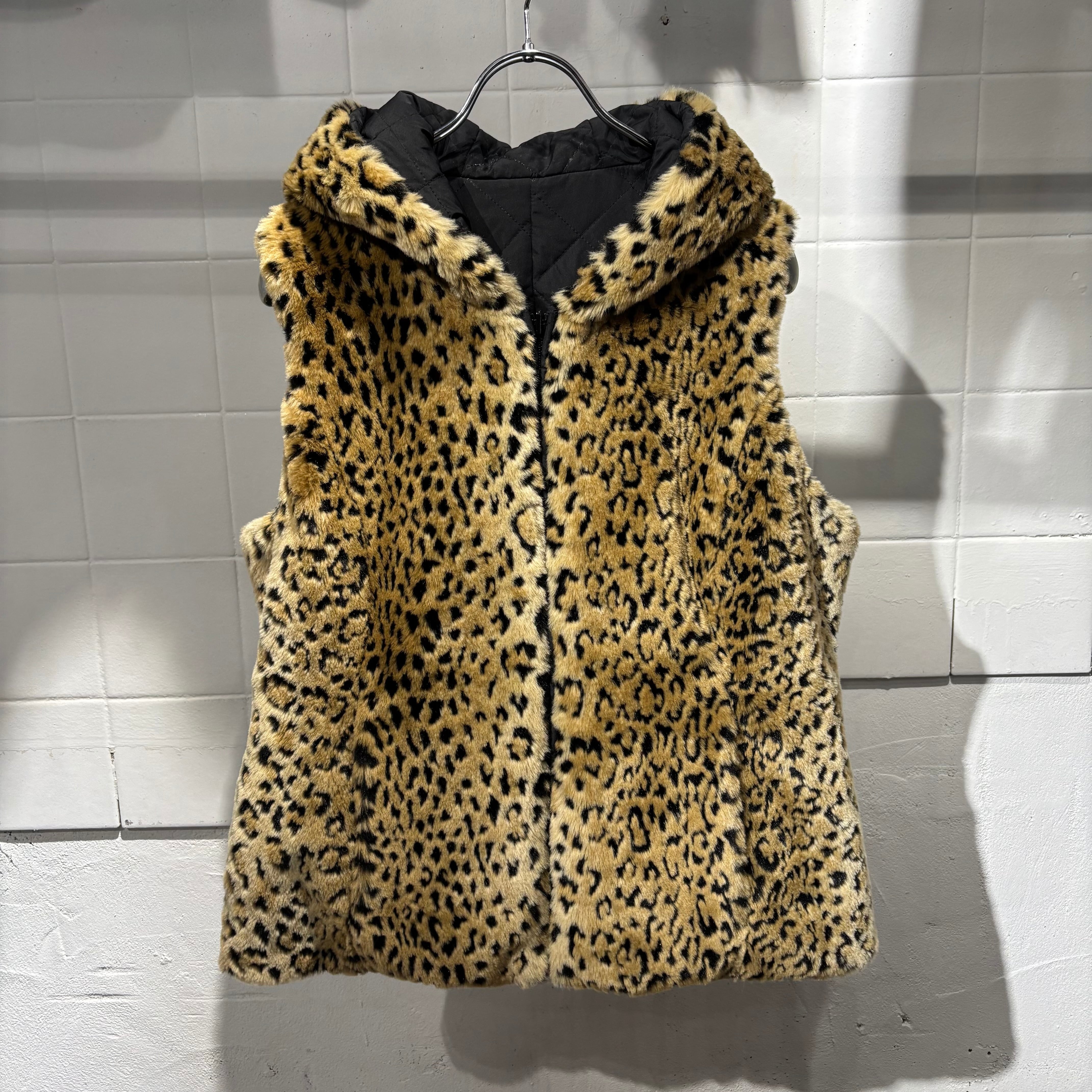 90s LEOPARD ANIMAL FUR VEST | BerBerJin / & BerBerJin