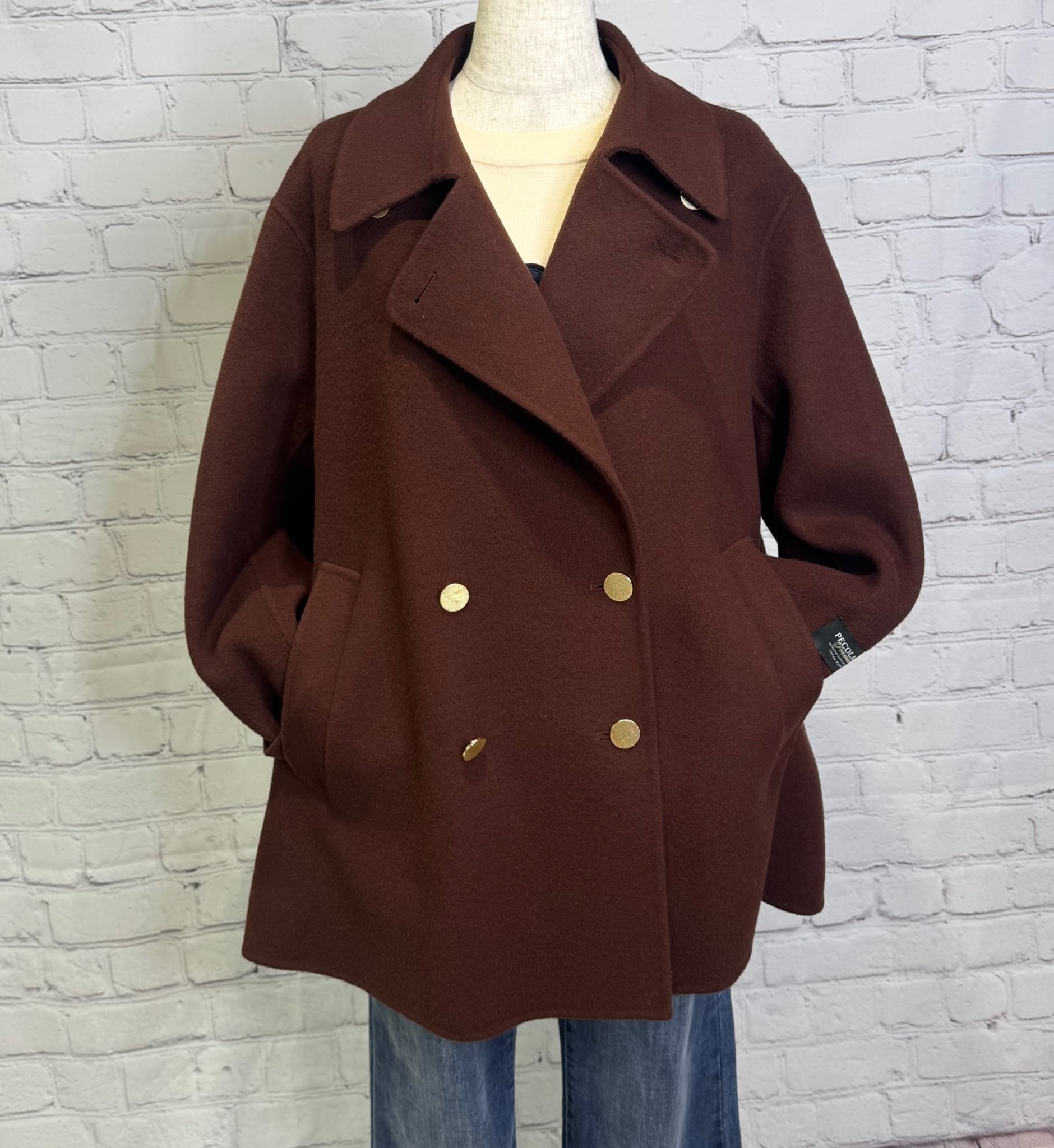 11/30迄限定値下げ ディニテコリエダブルフェイスＰコート SALE！Dignite collier ディニテコリエ ダブルフェイスPコート