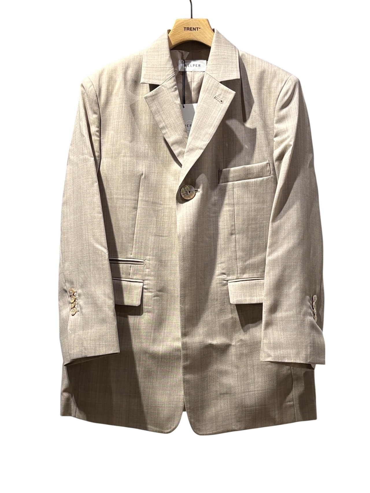 【26SS】BELPER  ベルパー / OVER SIZED JACKET-beige - 1