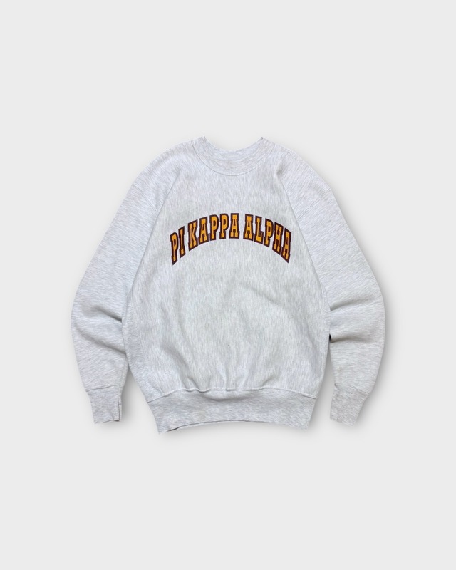 【VINTAGE】1980’s “H.L. MILLER GOLD” PI KAPPA ALPHA Reverse Weave Type Sweatshirt MADE IN USA