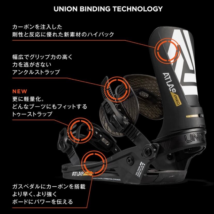 23-24年モデル UNION .『 ATLAS PRO 』. White . ユニオン . アトラス