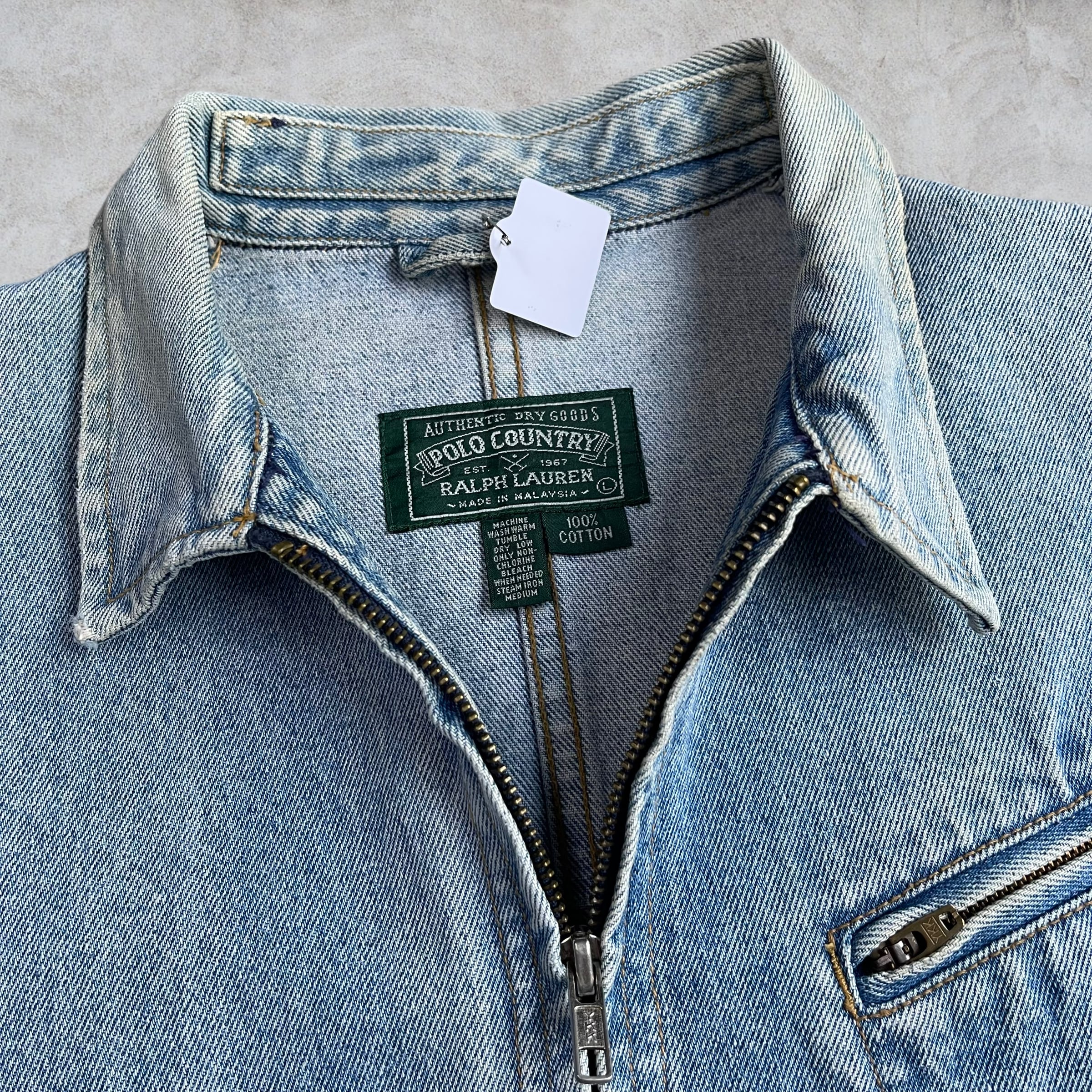 90’s POLO COUNTRY RALPH LAUREN Denim Jacket curb