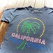 80's  CALIFORNIA Neon Sign Pattern Souvenir T-Shirt Single Stitch Sleeve ONEITA Body  Cotton  100%  - MADE IN U.S.A -  / Size　X-LARGE