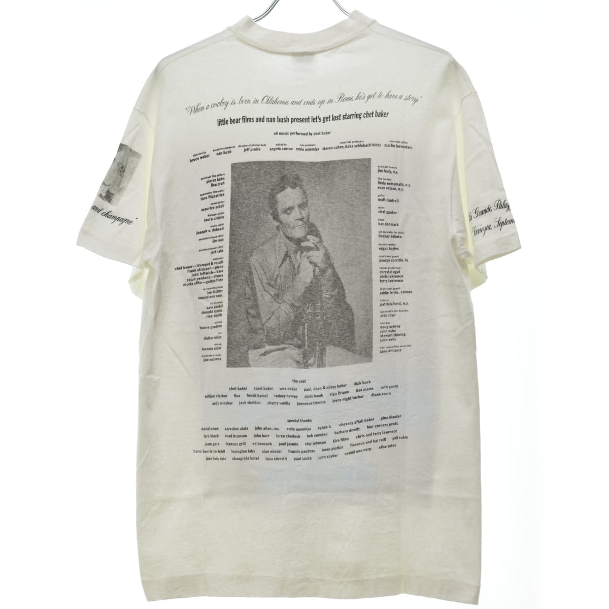 レア Chet Baker Bruce Weber Tシャツ ブルースウェーバー