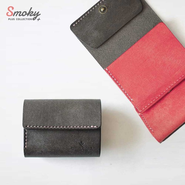 めっちゃ入る 三つ折り財布【ブラック】（受注生産品）