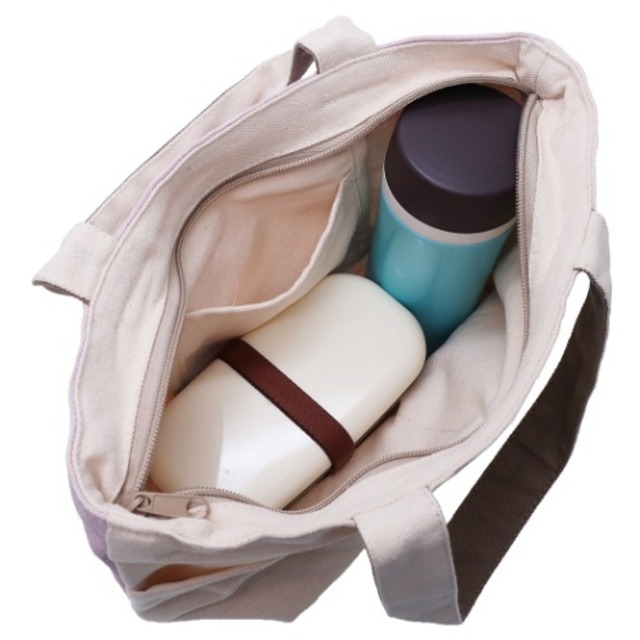 毎日使いやすい！ニャンだらけ/天ファスナー付きミニトートバッグ/ペルシャ猫