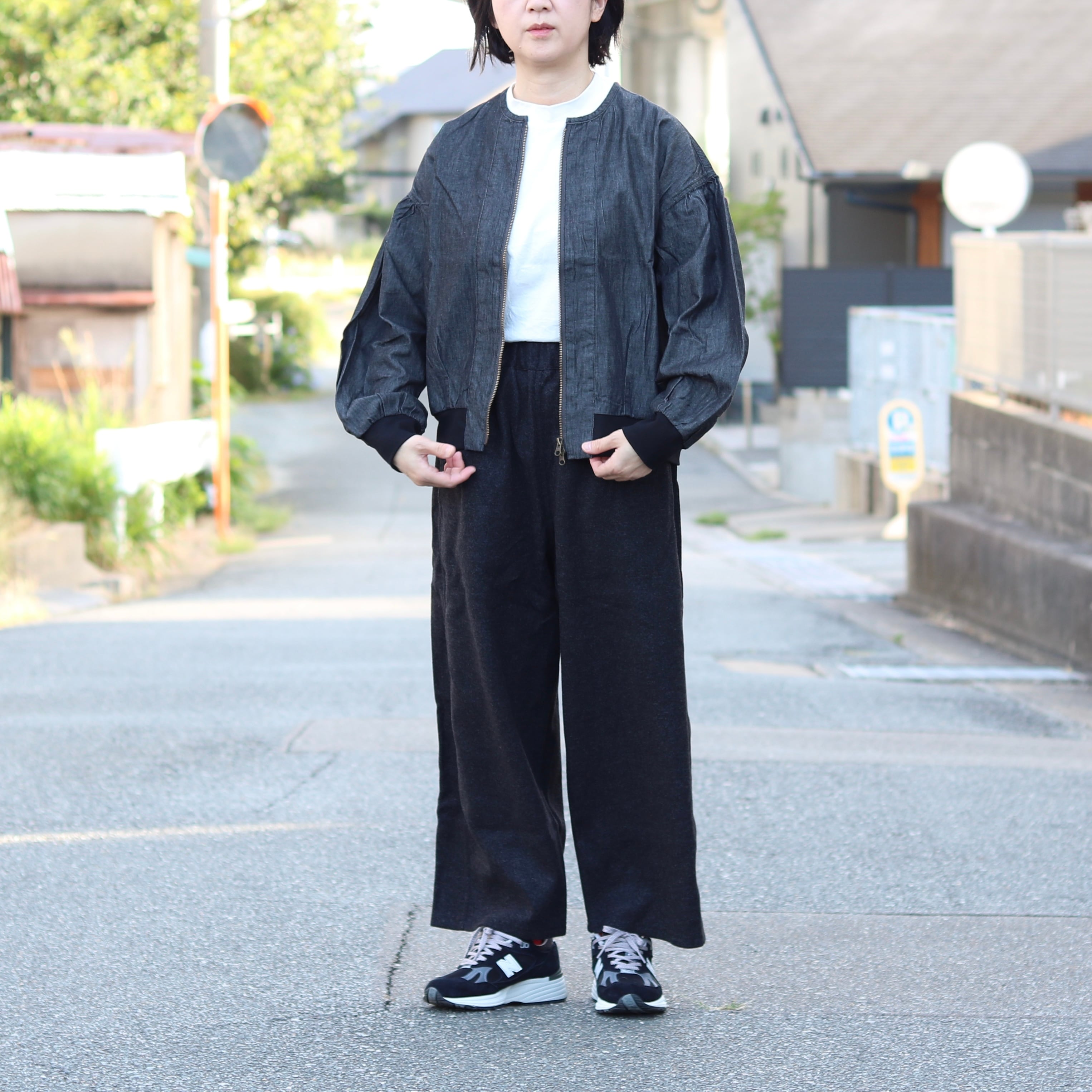 デニムバルーンスリーブジャケット 1サイズ デニム バルーンスリーブ ジャケット | Zakka so-la