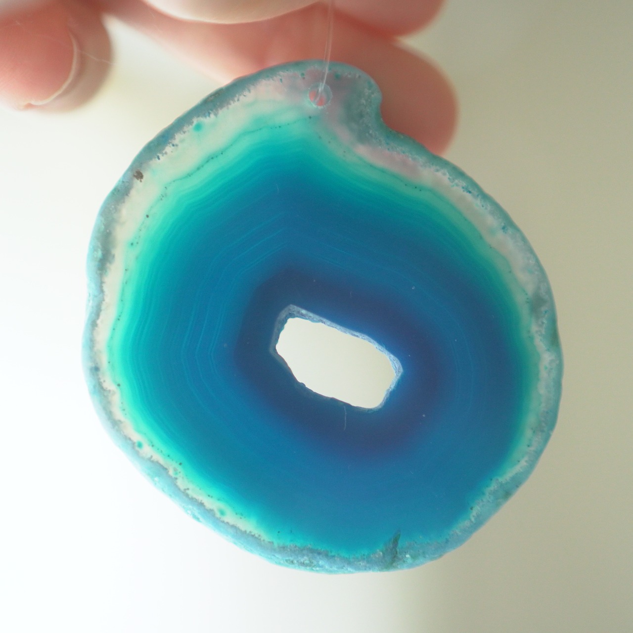 Marine Blue 06 - アゲートヒーリングチャイム / Agate Sun Catcher Wind Chime 744