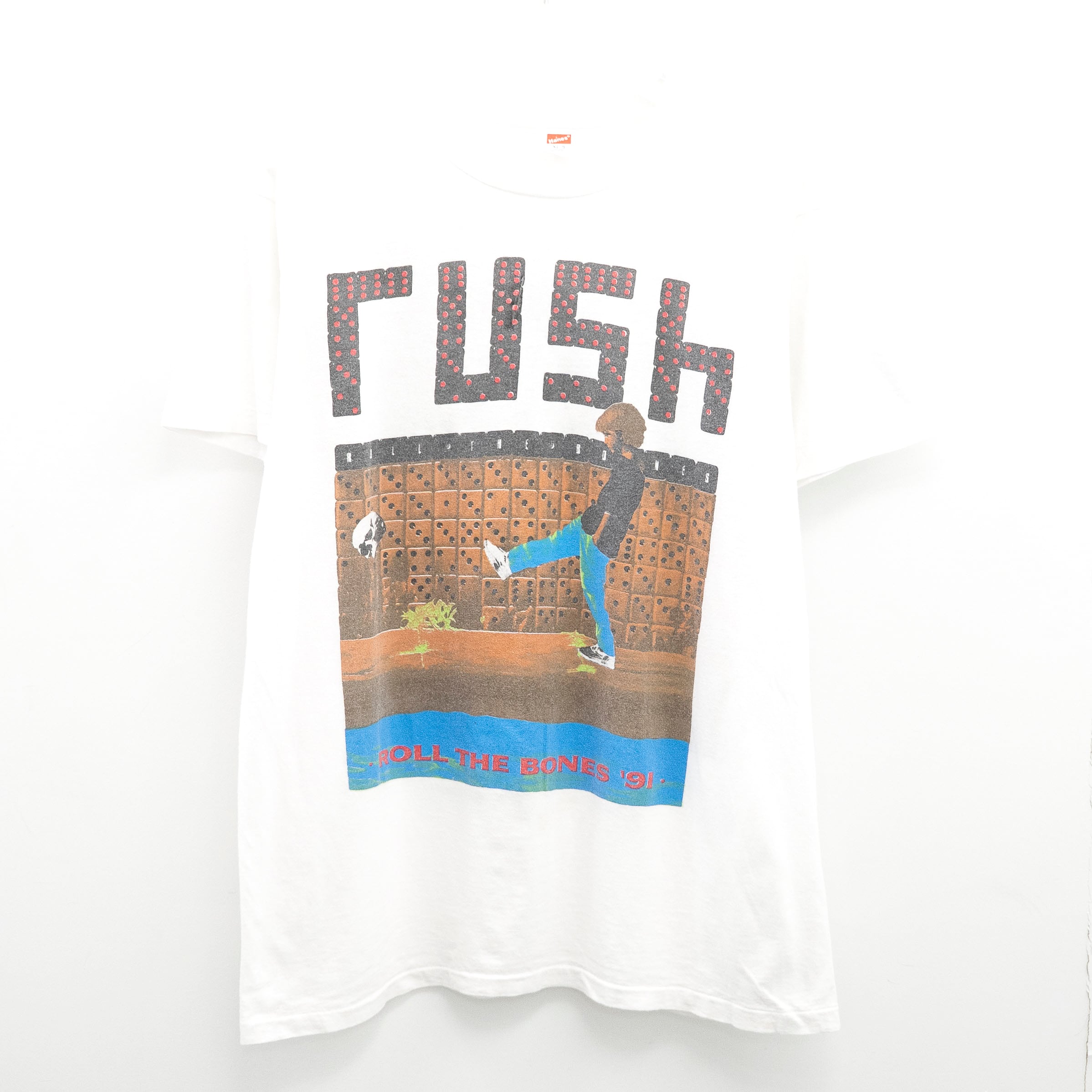 Rush " Roll The Bones 1991 " Hanes XL【A7-422】