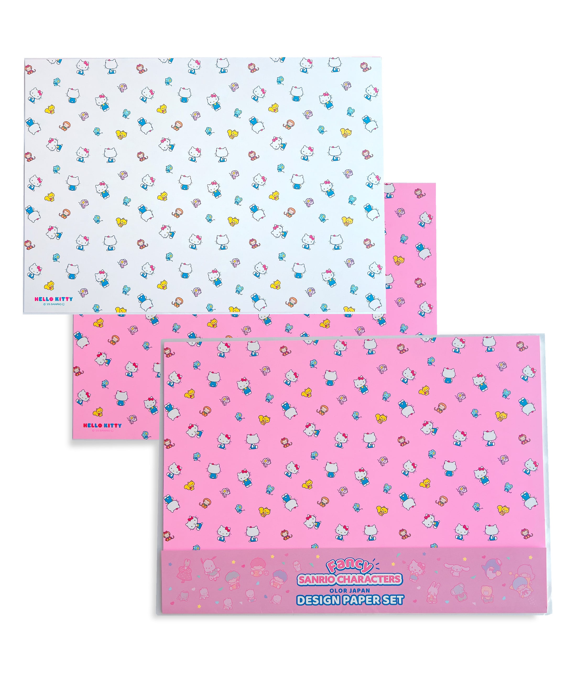 Sanrio Characters】POP PINK PRINT! Design paper set /MIX