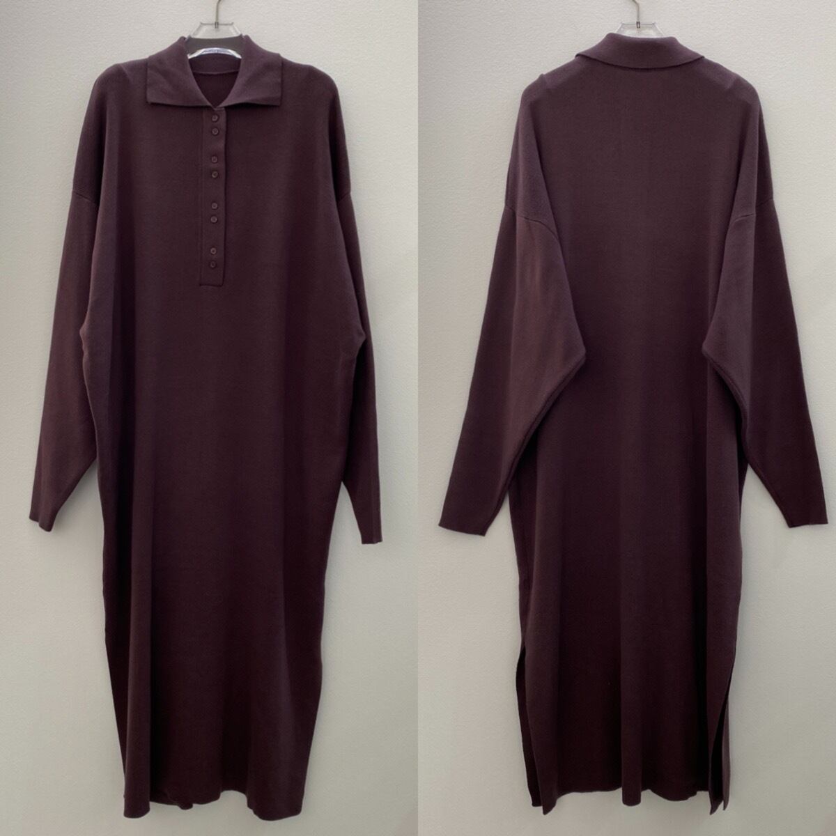 ポロニットロングOP/マロン | CFT.