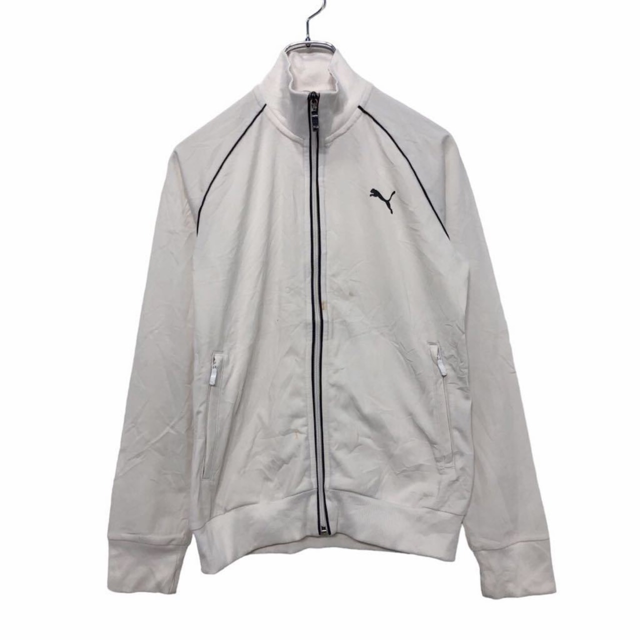 PUMA ジャージ レディース XL ホワイト ブラック プーマ ジップアップ 
