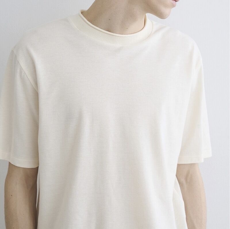 three dots / サンデッドジャージーピケ 半袖Tシャツ