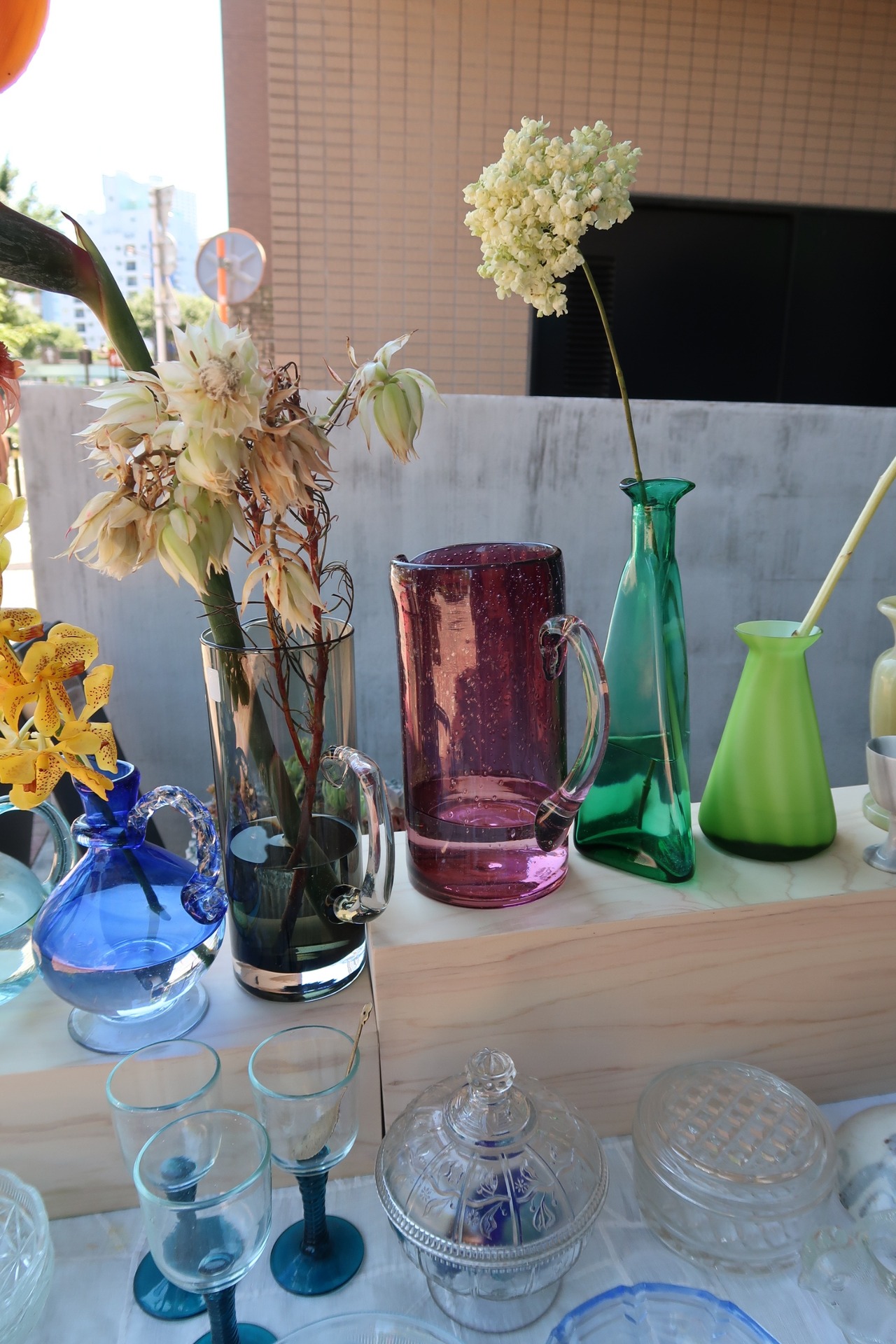 ぽこぽこパープルの花瓶