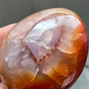 カーネリアンオルカアゲート*エッグ0615*天然石*天然石インテリア*置き物