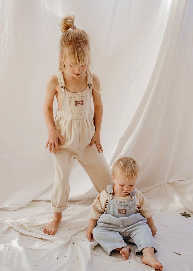 【TWIN COLLECTIVE】Bowie Bubble Overall - Natural Organic