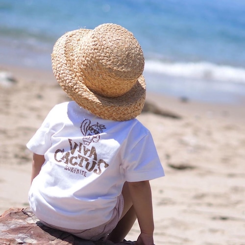 ★Kids★ Cactus Tee - White / Brown