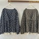 2色/フロントリボンパターン柄ブラウス ・12565