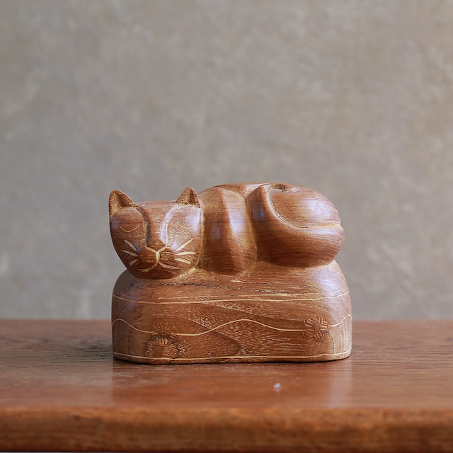 気持ちよさそうに眠る、タイのネコ