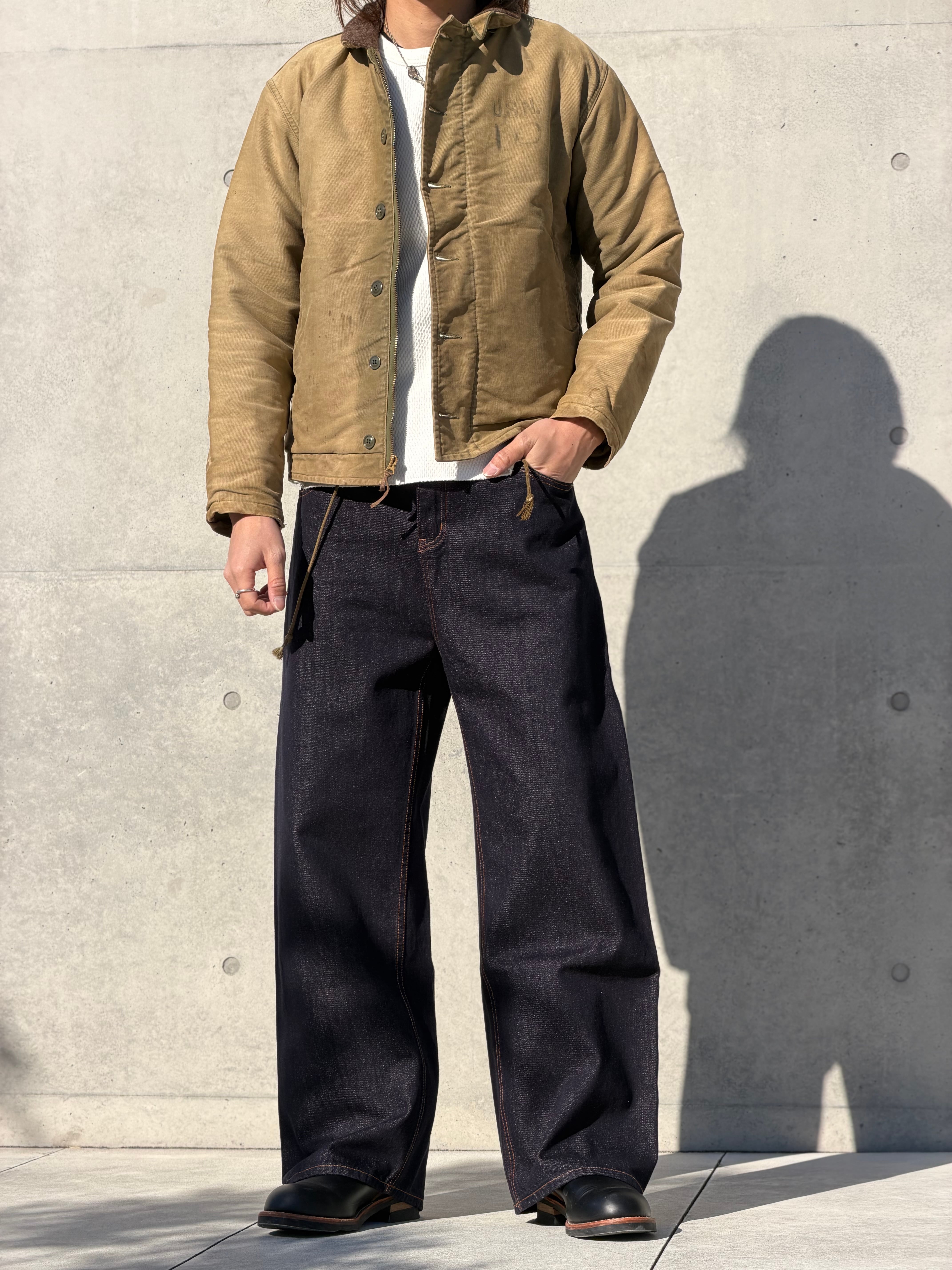 週間ランキング1位】Classic Buckle Semi-Wide Denim | 【ボトムス専門