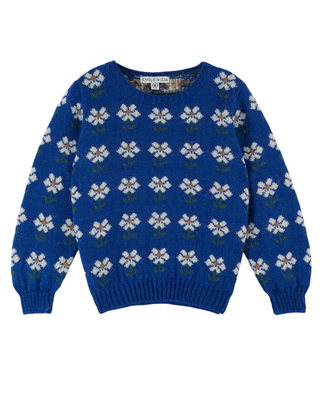 【Emile et Ida】Grey apple sherpa sleeveless jacket