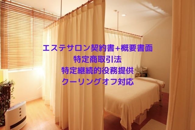 エステサロン契約書+概要書面（特定商取引法_クーリングオフ対応