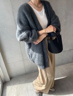 【25aw】Viscose Over-fit Cardigan_Dark-Gray
