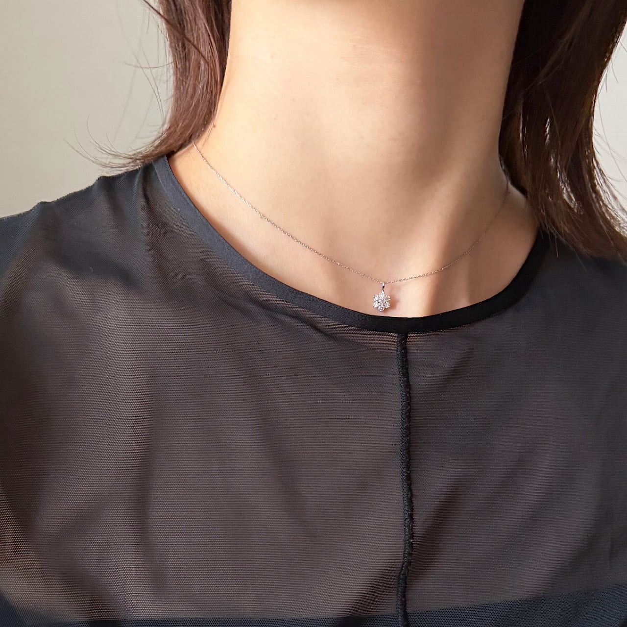 ダイヤモンド ペンダント 0.25ct プラチナ チェカ 鑑別書付 | cheka