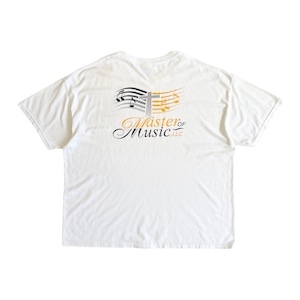 USED 00's Hanes heavy weight tee "Master of Music" - white