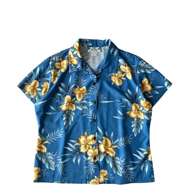 Lady's USEDアロハシャツ / Two Palms / size M