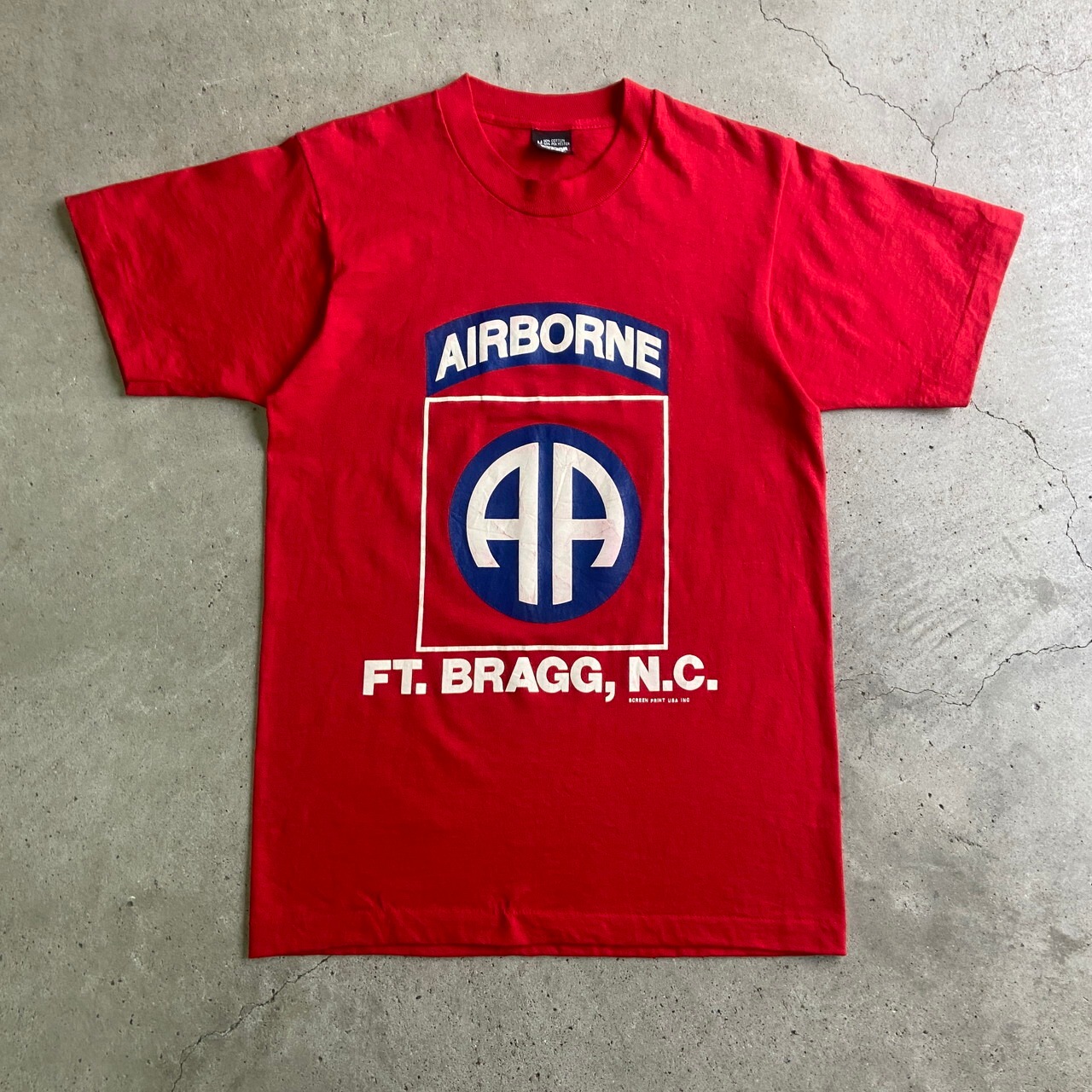 USA製 90年代 ”AIRBORNE FT.BRAGG NC” U.S.Army アーミー ミリタリー 