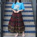 USA VINTAGE FLOWER PATTERNED LONG SKIRT/アメリカ古着花柄ロングスカート