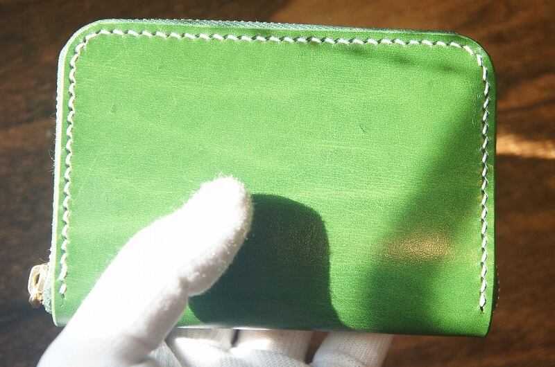 L字ファスナーウォレット　ルガトショルダー　グリーン ルガトショルダーグリーン×ルガトショルダーブラウン 長財布
