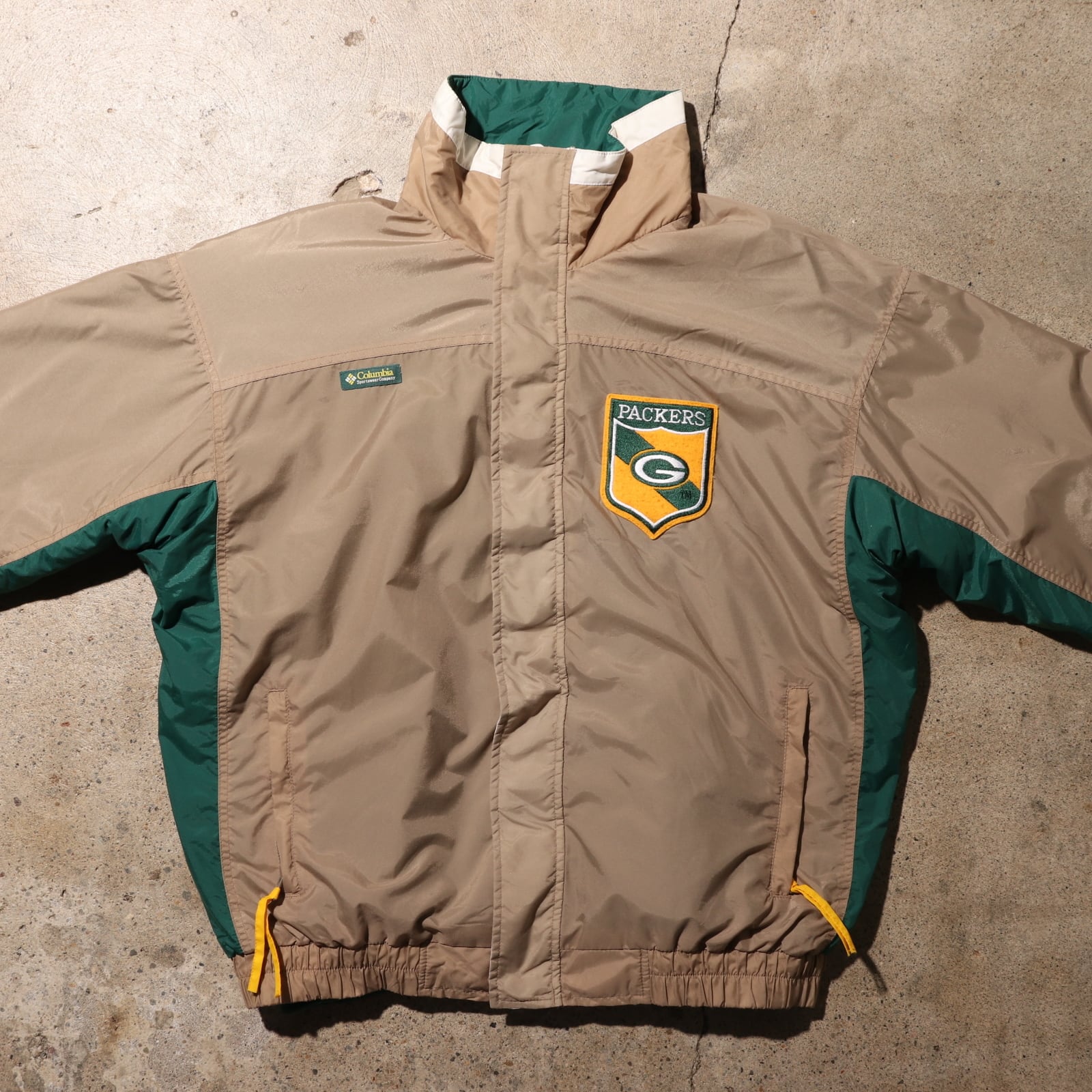 極美品 L Columbia Packers フリース ナイロンジャケット NFL公式 