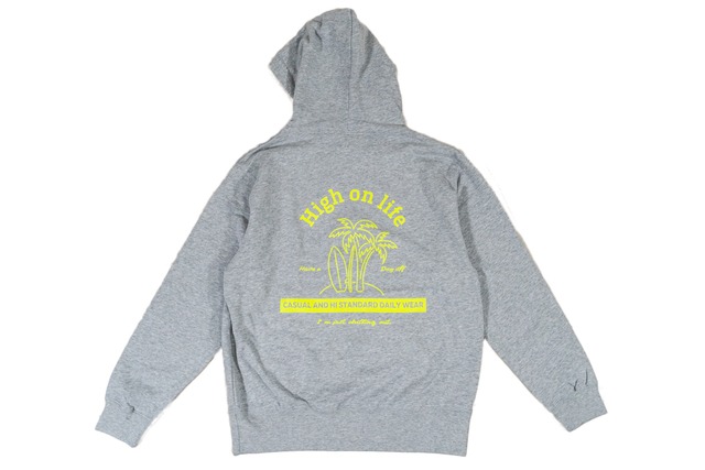 【high on life hoodie】 / heather gray