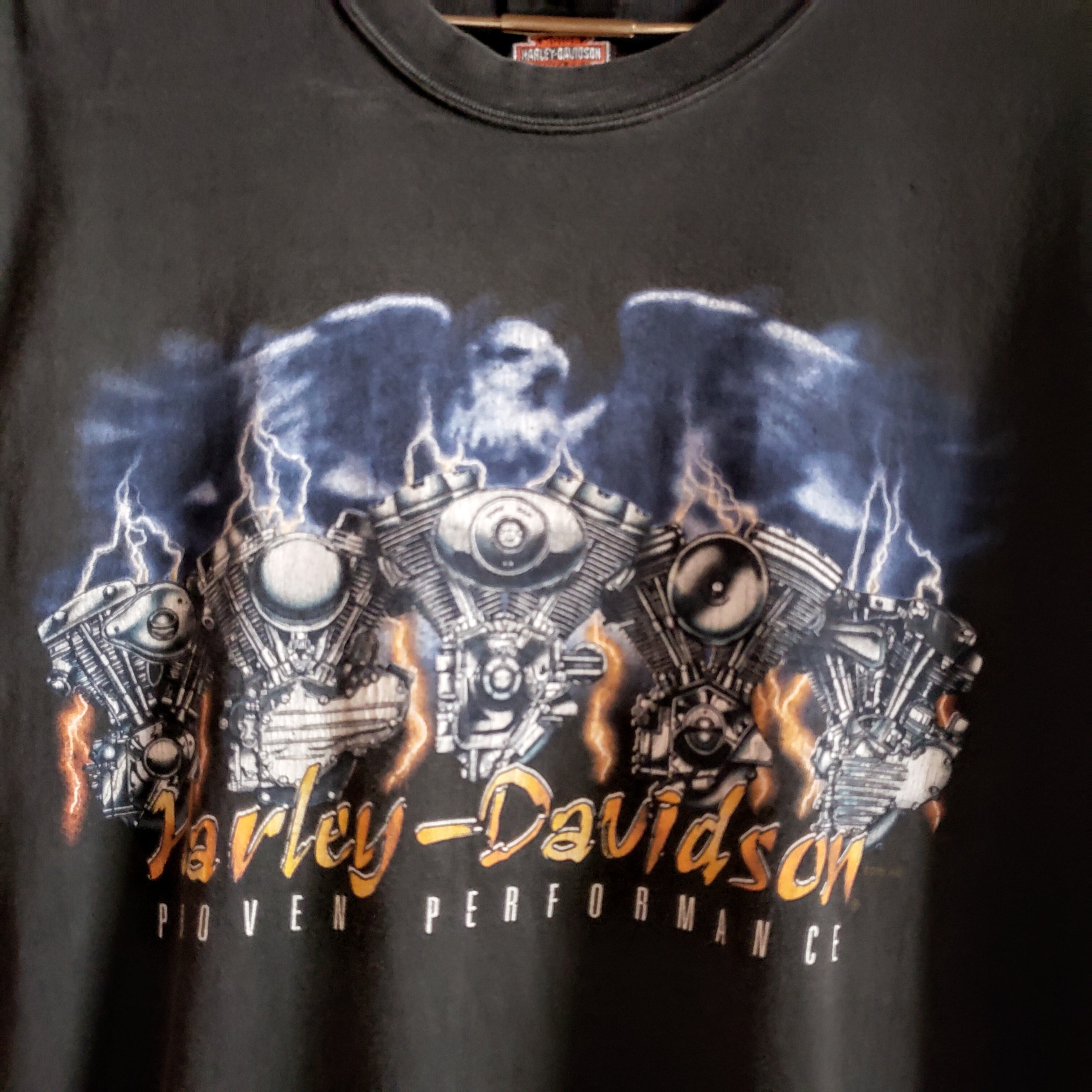 古着 ハーレーダビッドソン ノースリーブ Tシャツ USA製 HARLEY 