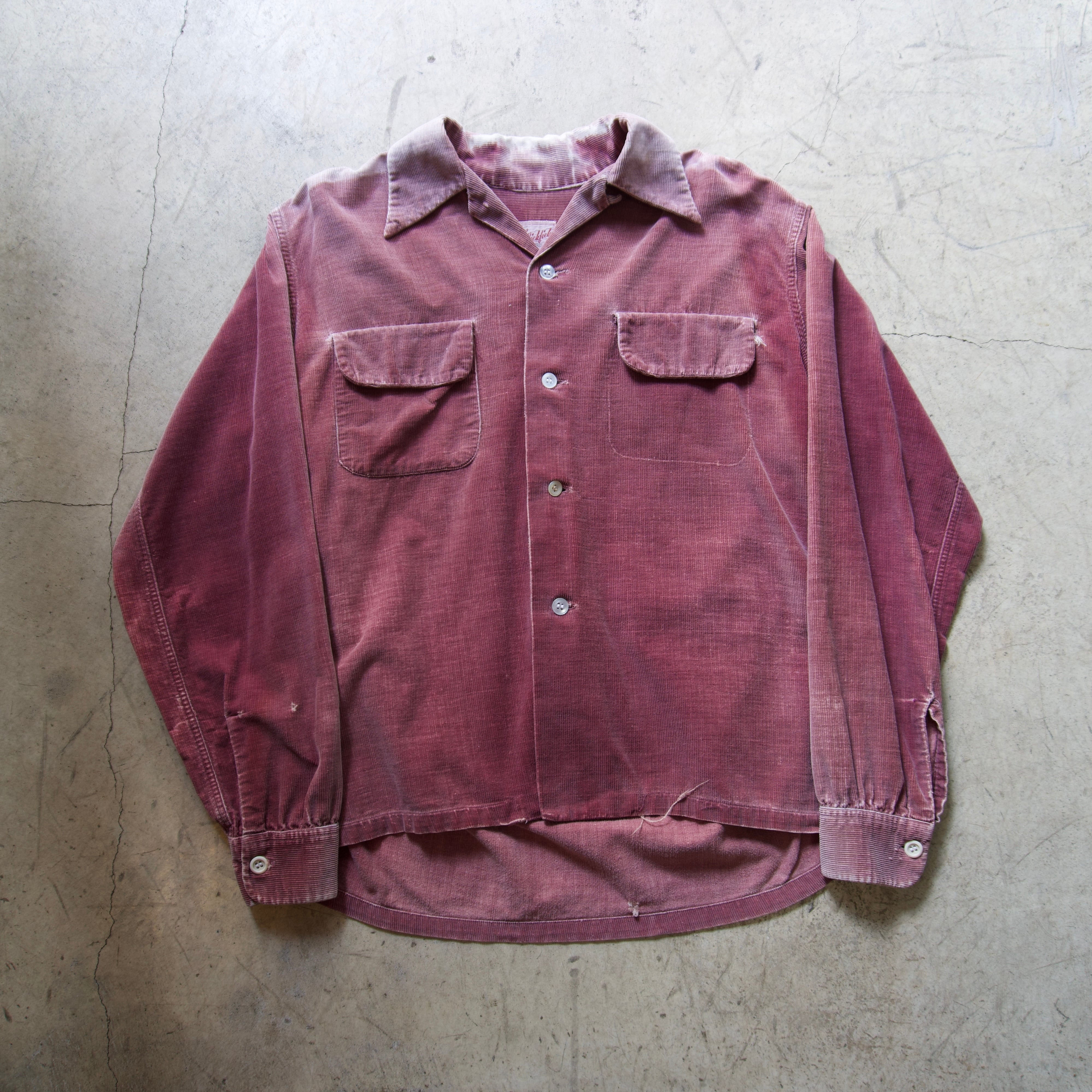 50-60s Vintage cotton double face “セパポケ” zip-up hoodie 38 | MASEA