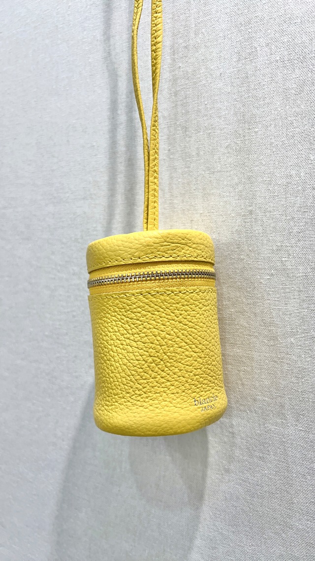 【blancle】S.LEATHER CYLINDER BAG / YELLOW
